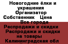 Новогодние ёлки и украшения › Организатор ­ Собственник › Цена ­ 300 - Все города Распродажи и скидки » Распродажи и скидки на товары   . Калининградская обл.,Балтийск г.